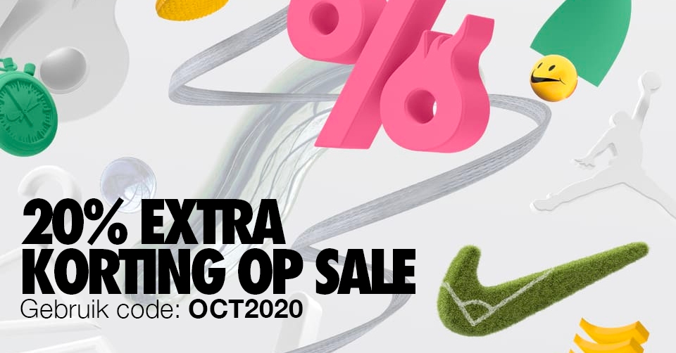 Extra 20% korting op End Of Season sale bij Nike
