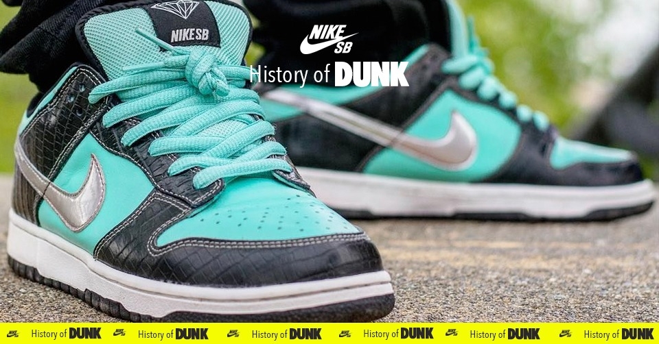 DUNK HISTORY &#8211; Nike SB Dunk Low Diamond Supply Co. &#8216;Tiffany&#8217;