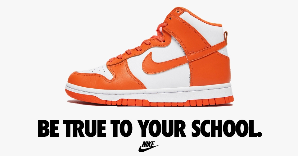 Nike Dunk High &#8216;Syracuse&#8217; heeft een release datum