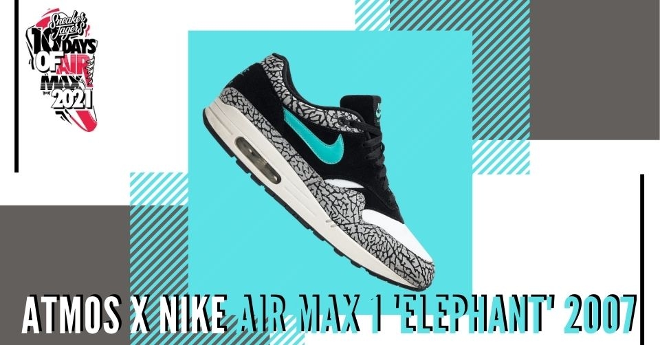 De atmos x Nike Air Max 1 'Elephant' collab is onvergetelijk!