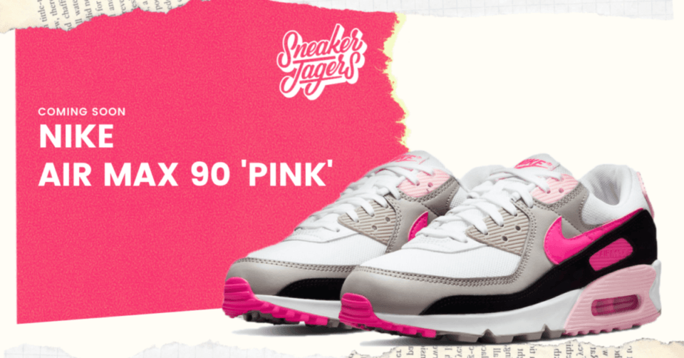 De Nike Air Max 90 'Pink' dropt binnenkort met een OG color blocking