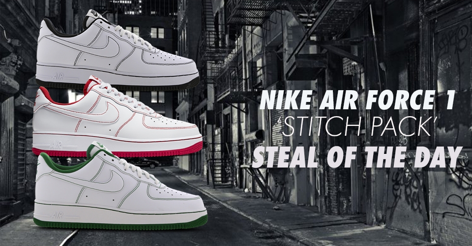 Nike Air Force 1 &#8217;07 Stitch Pack nu in de sale bij Sidestep