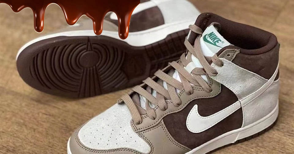 De nieuwste beelden van de Nike Dunk High Retro &#8216;Light Chocolate&#8217;