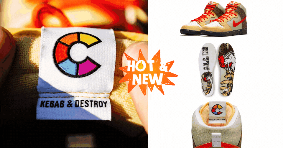 Er is meer release info over de Color Skates x Nike SB Dunk High Kebab & Destroy