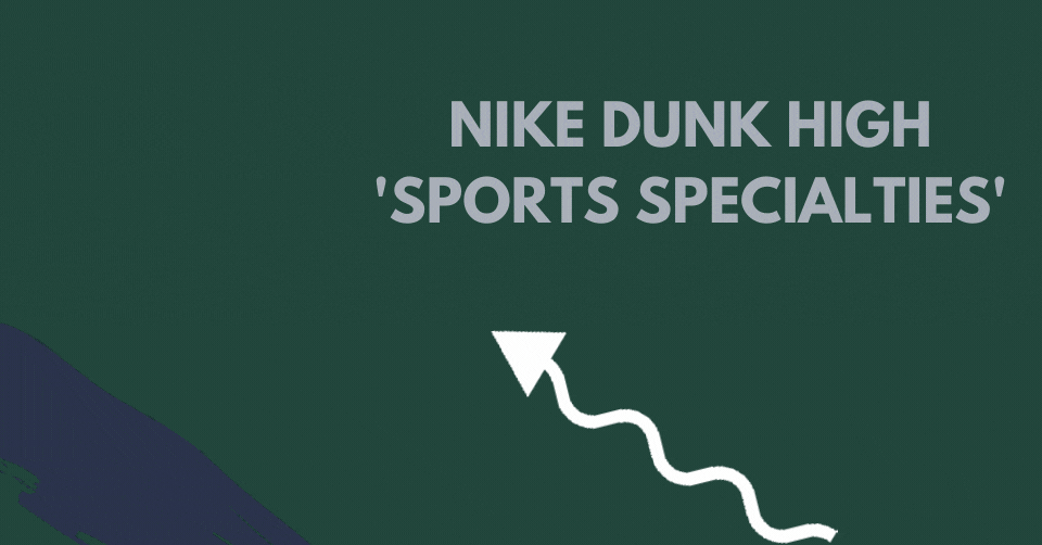 De Nike Dunk High &#8216;Sports Specialties&#8217; is deel van een nieuwe collectie
