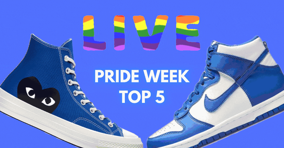 Vandaag vieren we de Pride Rainbow Week met blauwe sneakers 💙