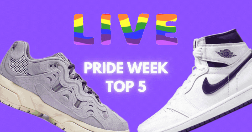 Paarse sneakers staan vandaag centraal in de Pride Rainbow Week 💜