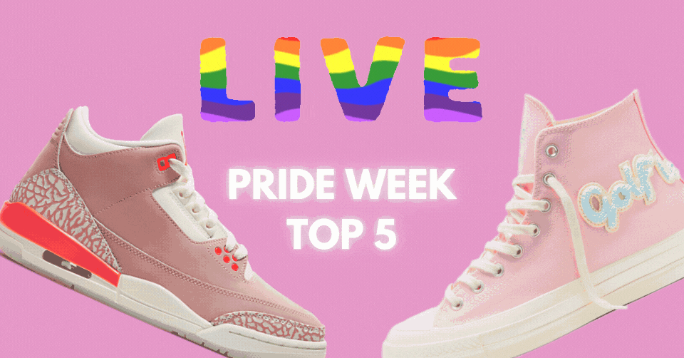 Op de laatste dag vieren we de Pride Rainbow Week met roze sneakers 💖