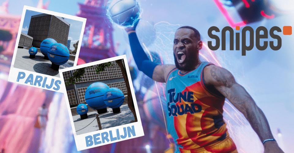 SNIPES kijkt uit naar de nieuwe Space Jam film en heeft blauwe basketballen verspreid ⛹️‍♂️