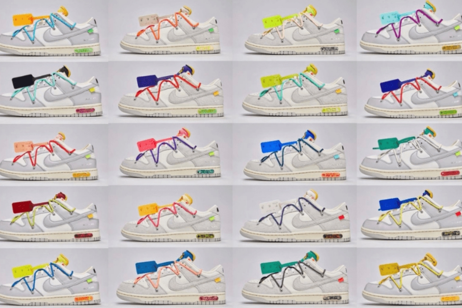 Virgil Abloh komt dit jaar nog met 50 verschillende Off-White x Nike Dunks