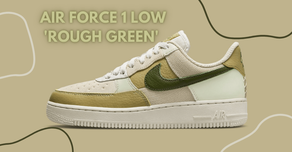 Nike&#8217;s Air Force 1 Low &#8216;Rough Green&#8217; heeft een uniek bovenwerk