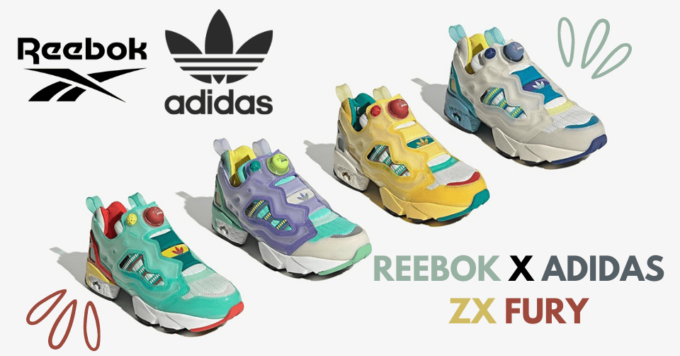 Reebok en adidas combineren de Instapump Fury en ZX 8000 in één sneaker