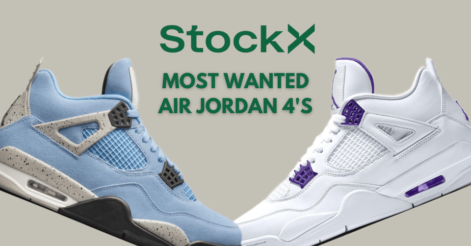 De 10 meest gewilde Air Jordan 4 Retro&#8217;s bij StockX