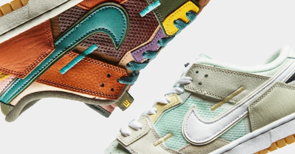 De Nike Dunk Low Scrap colorways hebben een releasedatum