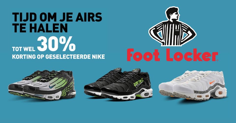 Shop je Nike sneakers met 30% korting bij Foot Locker