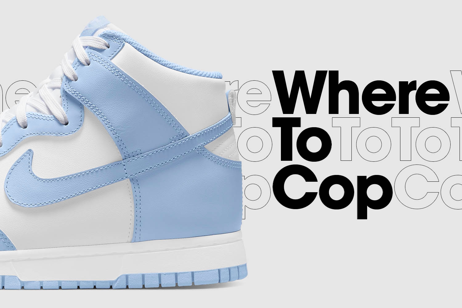 Where to cop: Nike Dunk High &#8216;Aluminum&#8217;