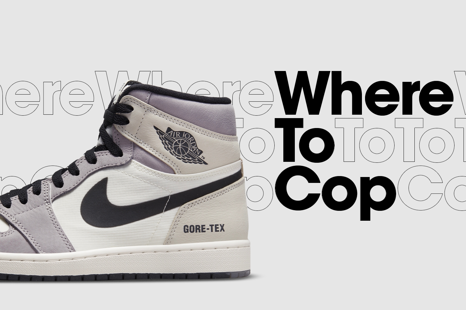 Where to cop: Air Jordan 1 High GORE-TEX &#8216;Light Bone&#8217;