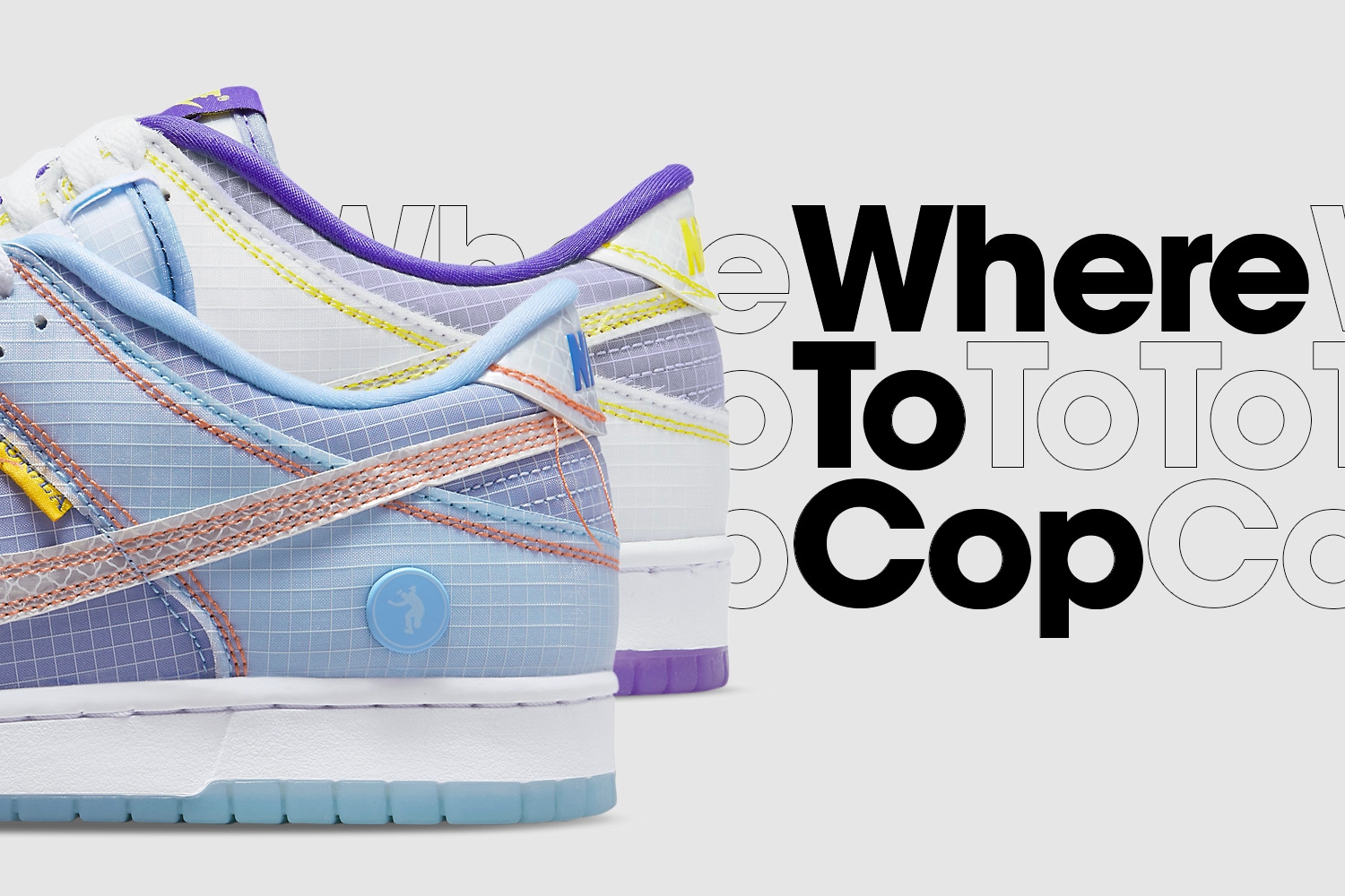 Where to cop: Union x Nike Dunk Low 'Argon' & 'Court Purple' - Passport Pack