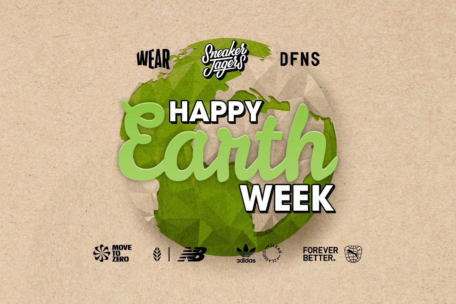 Sneakerjagers viert een Happy Earth Week