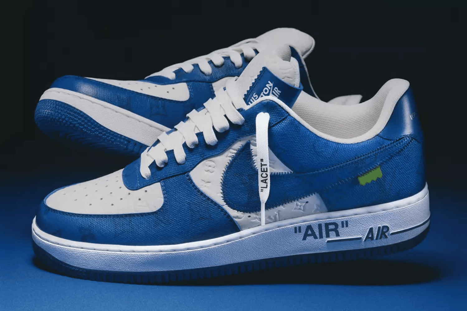 Virgil Abloh's Louis Vuitton x Nike Air Force 1's komen eraan
