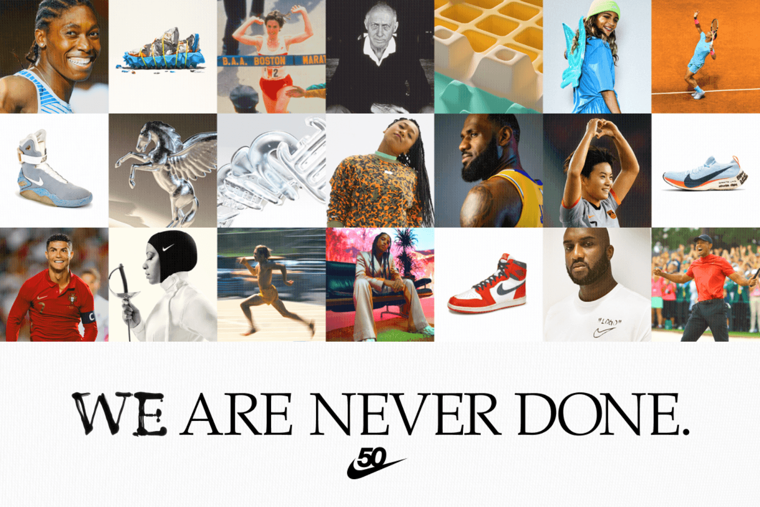 Nike viert zijn 50th Anniversary met een uitgebreid programma