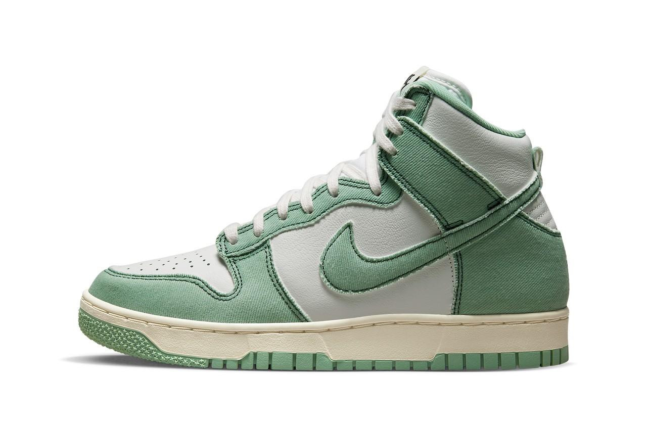 Nike Dunk High Green Denim
