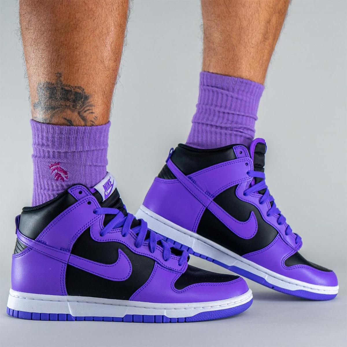 Nike Dunk High Black Purple