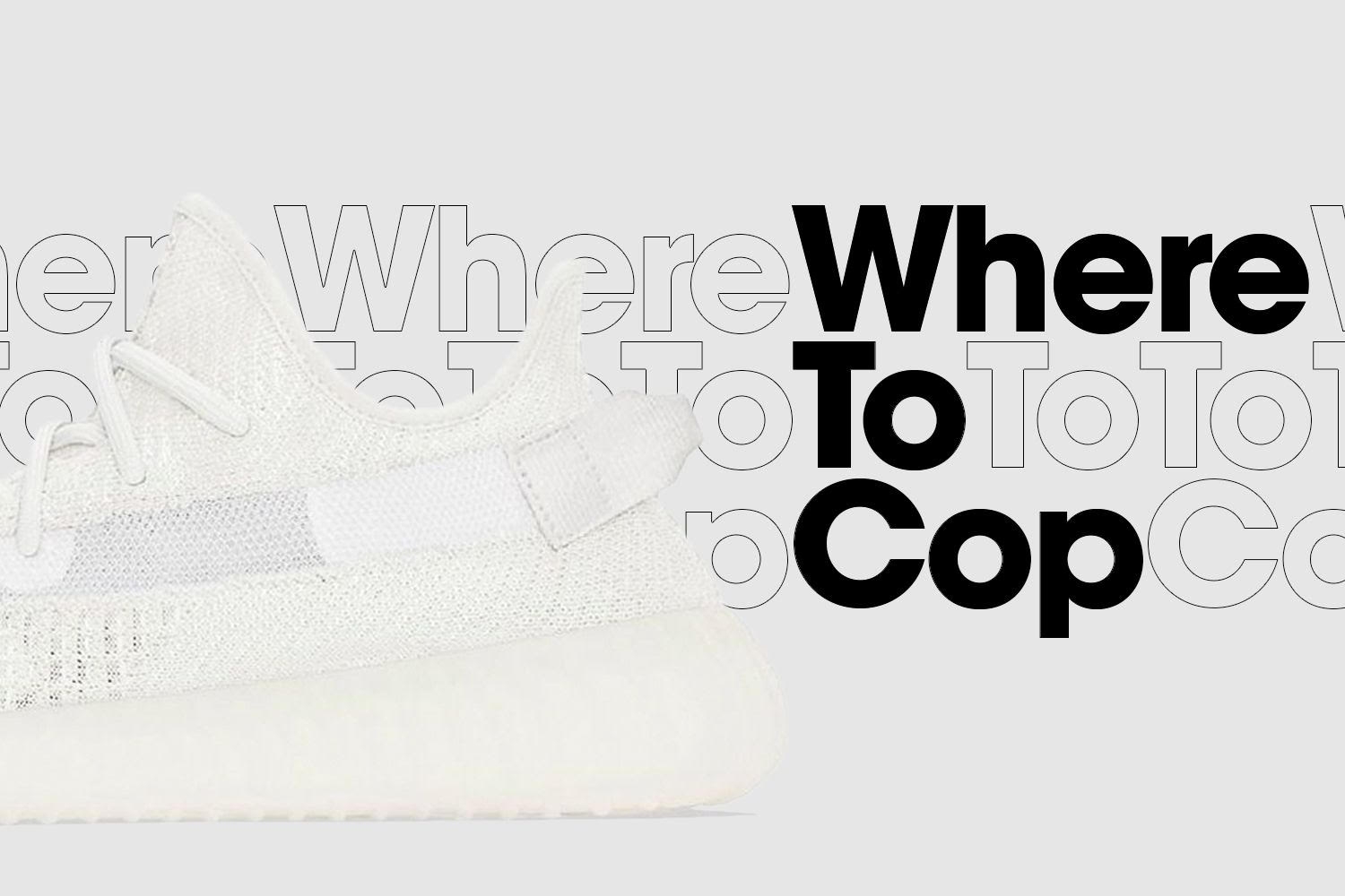 Where to cop: adidas Yeezy Boost 350 V2 'Bone'