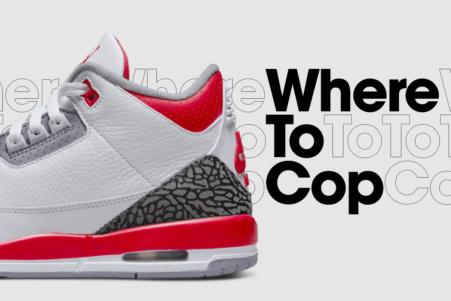 Where to cop: Air Jordan 3 Retro &#8216;Fire Red&#8217;