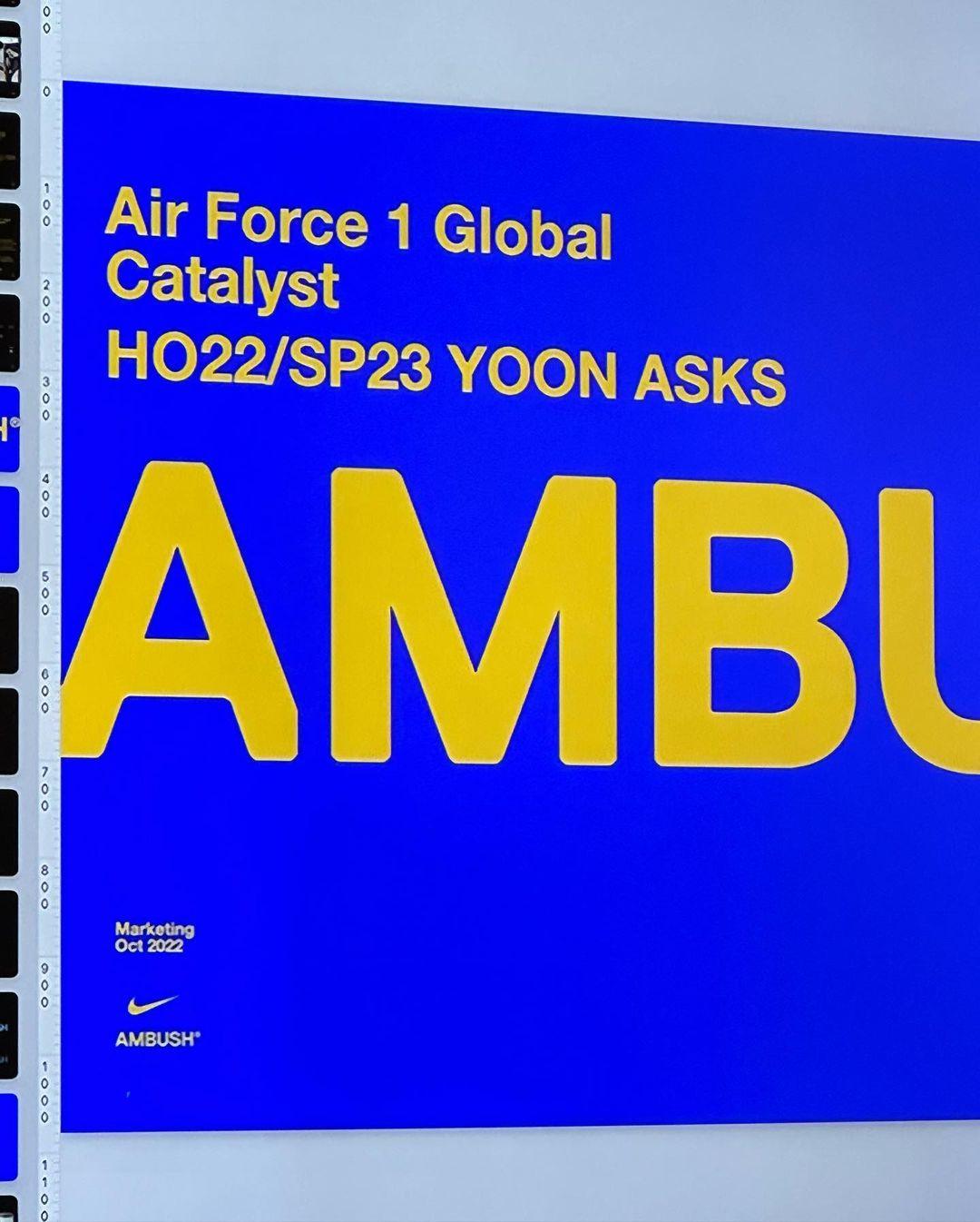 AMBUSH x Nike Air Force 1 Green Yellow