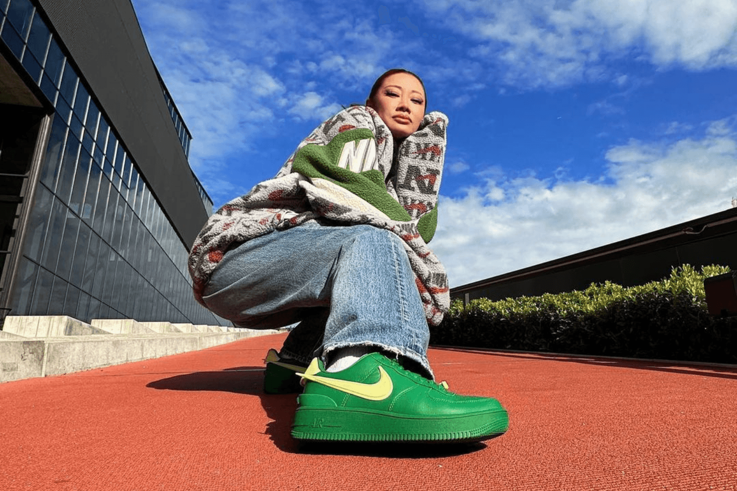 Yoon Ahn toont de AMBUSH x Nike Air Force 1 Low &#8216;Green/Yellow&#8217;
