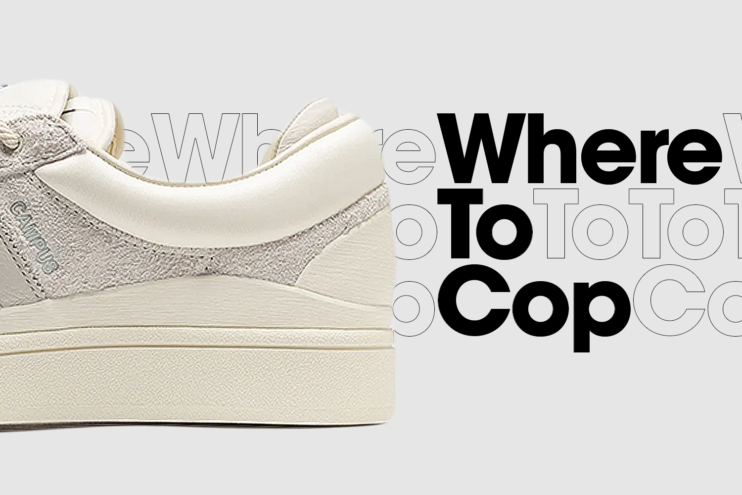 Where to Cop: de Bad Bunny x adidas Campus 'Cloud White'