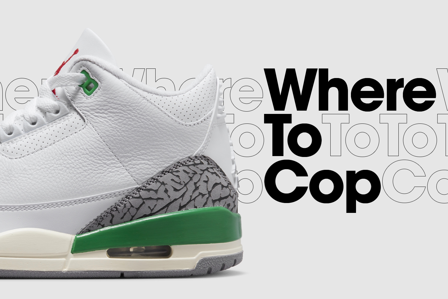 Where to cop: Air Jordan 3 Retro WMNS &#8216;Lucky Green&#8217;