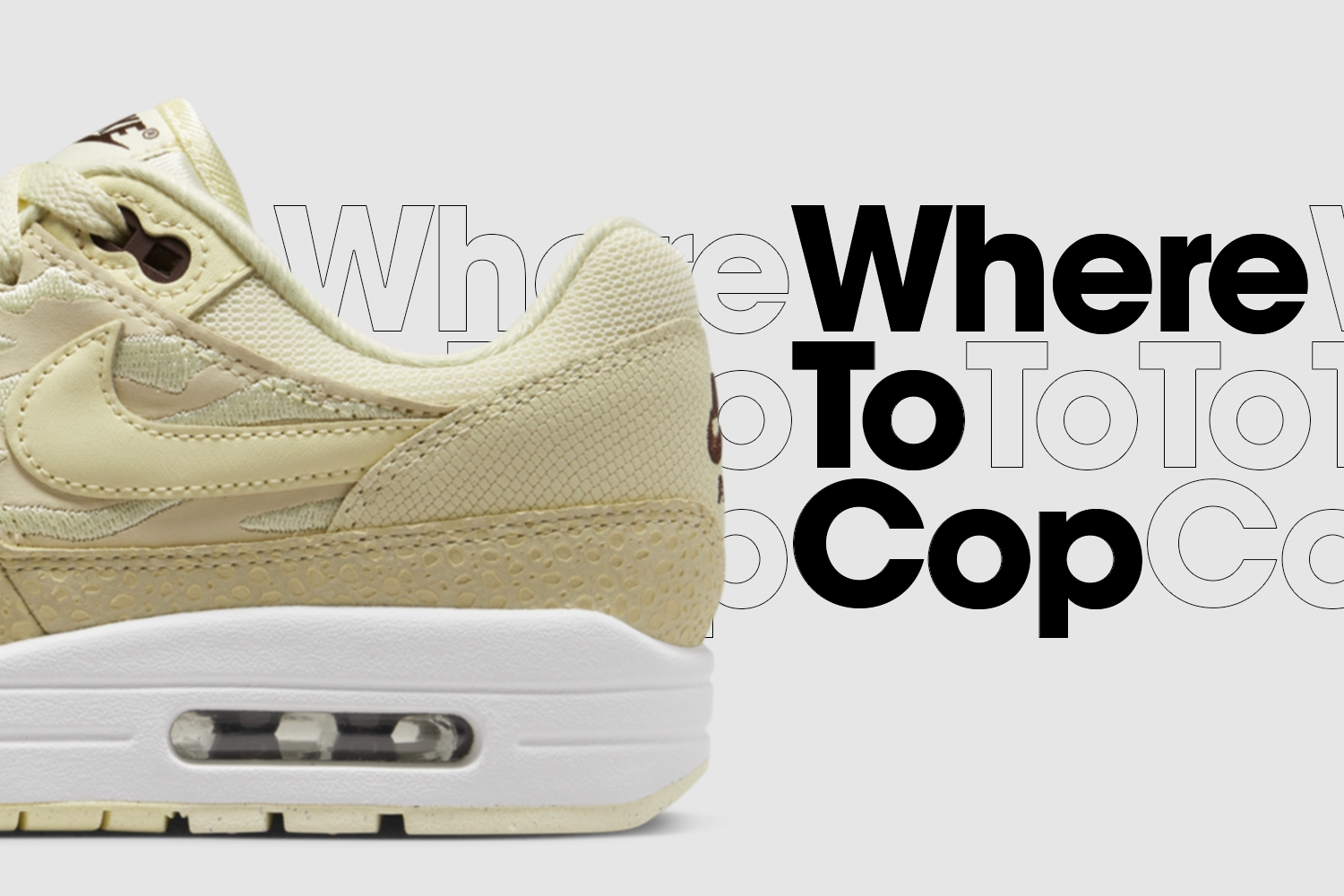 Where to cop: Nike Air Max 1 &#8217;87 WMNS &#8216;Coconut Milk&#8217;