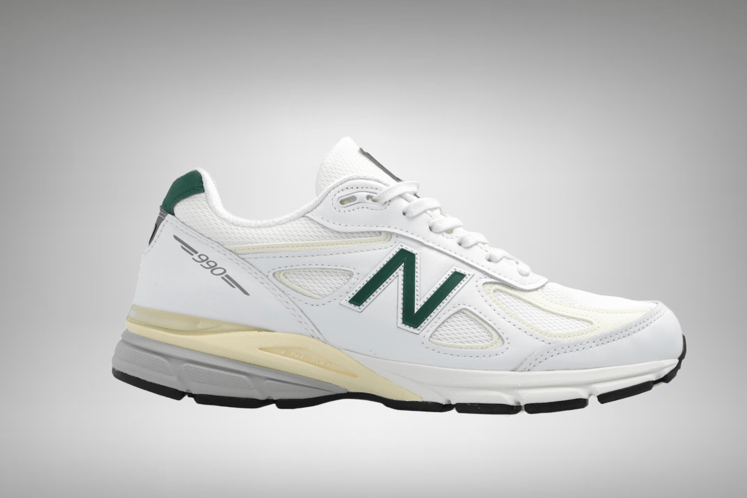New Balance 990v4 Made in USA 'White & Green' 2023 release