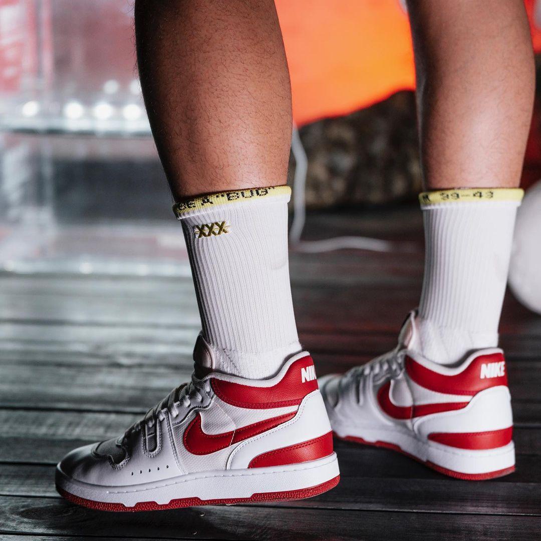 Nike Mac Attack Red Crush on feet
