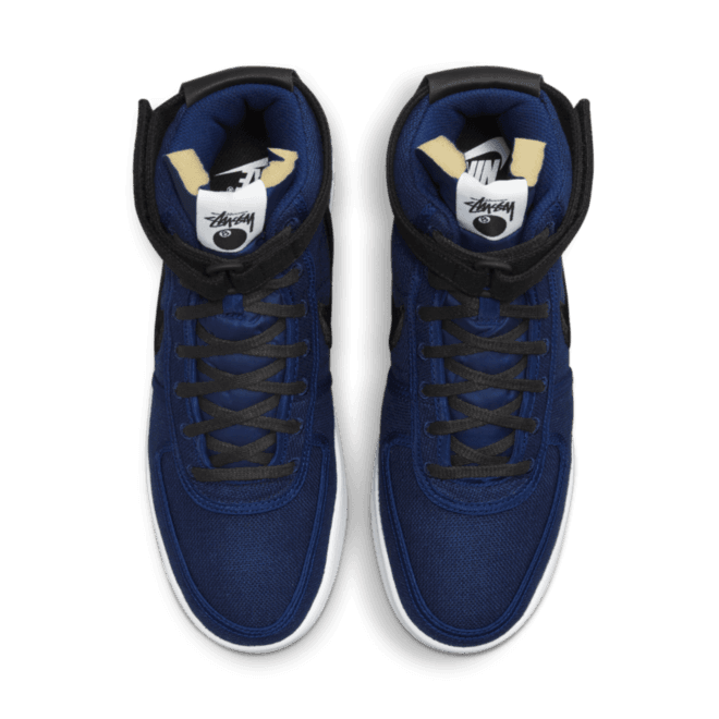 Nike Vandal High x Stüssy 'Deep Royal Blue' (DX5425-400) bovenwerk