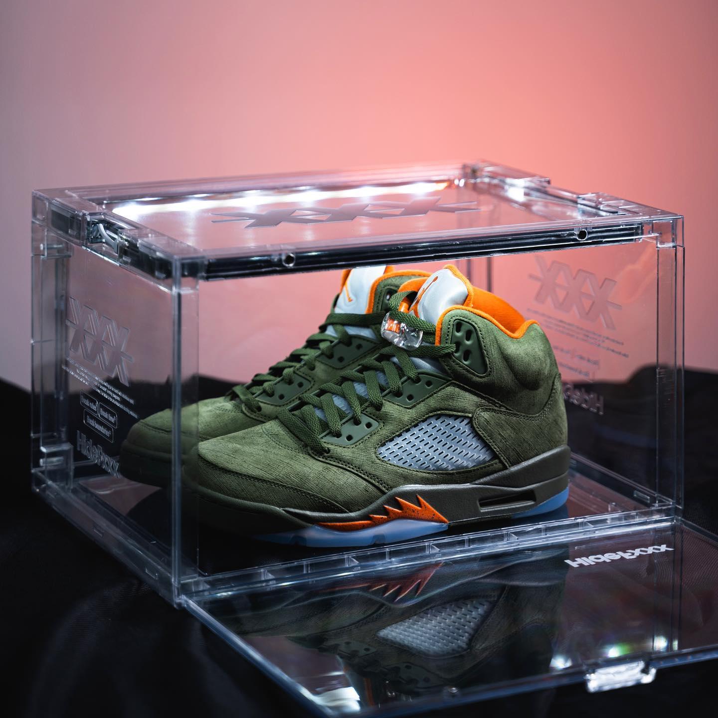 Nike Air Jordan 5 'Olive' in sneaker box