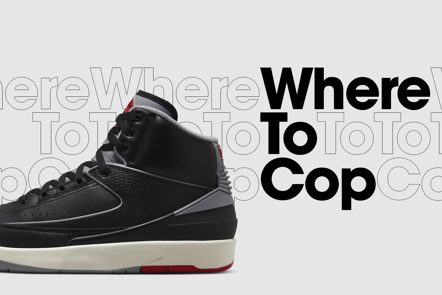 Where to cop: Air Jordan 2 Retro 'Black Cement'