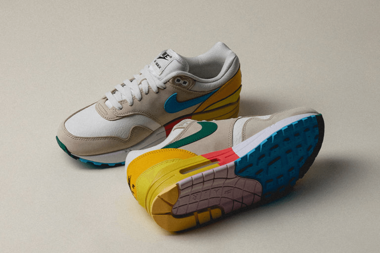 Release update: Nike Air Max 1 WMNS 'Tan Multi-Color'