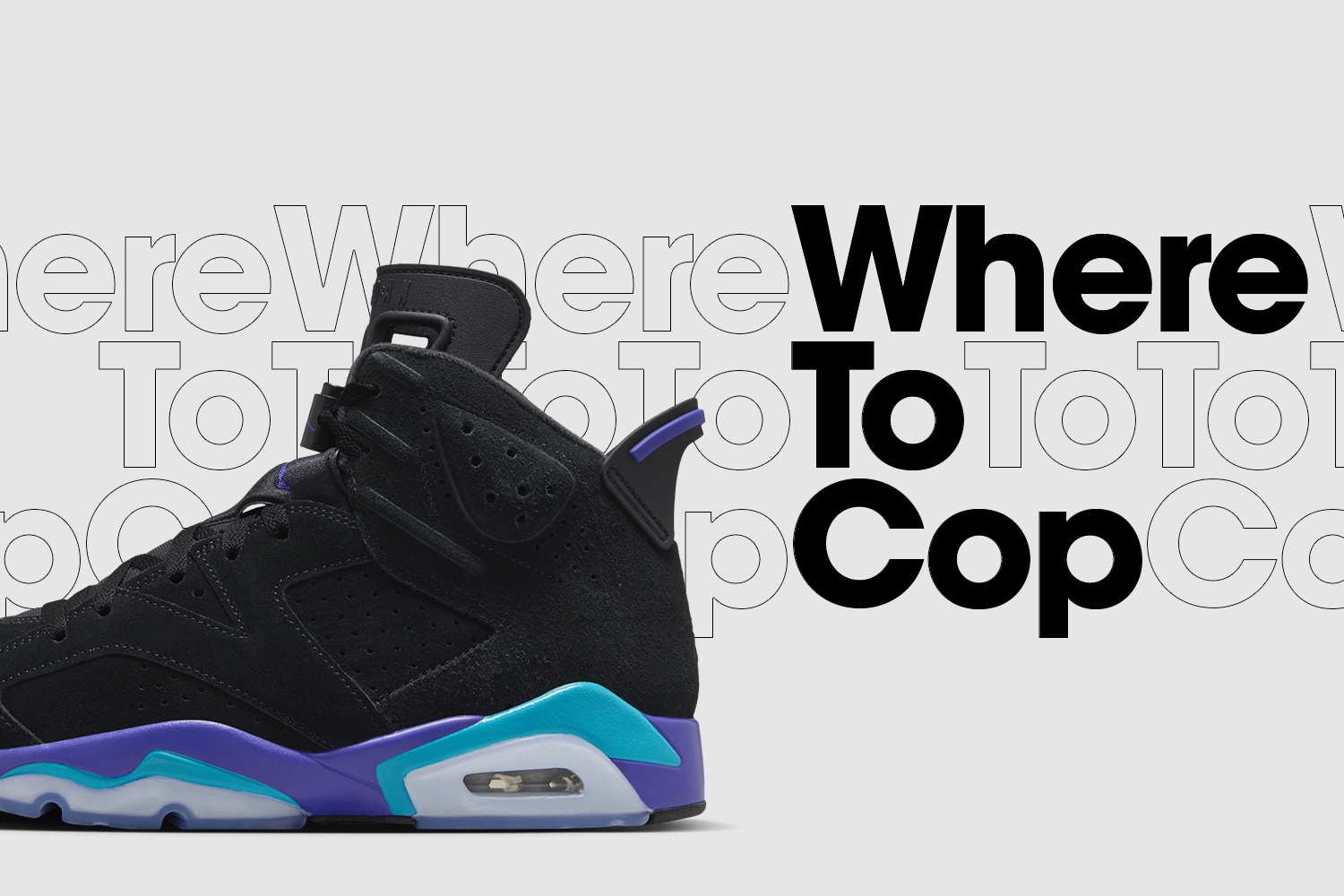 Where To Cop: Nike Air Jordan 6 Retro 'Aqua'
