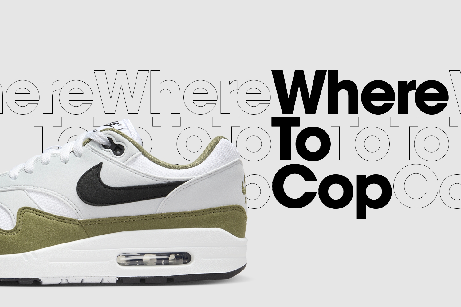 Where to cop: Nike Air Max 1 &#8216;Medium Olive&#8217;