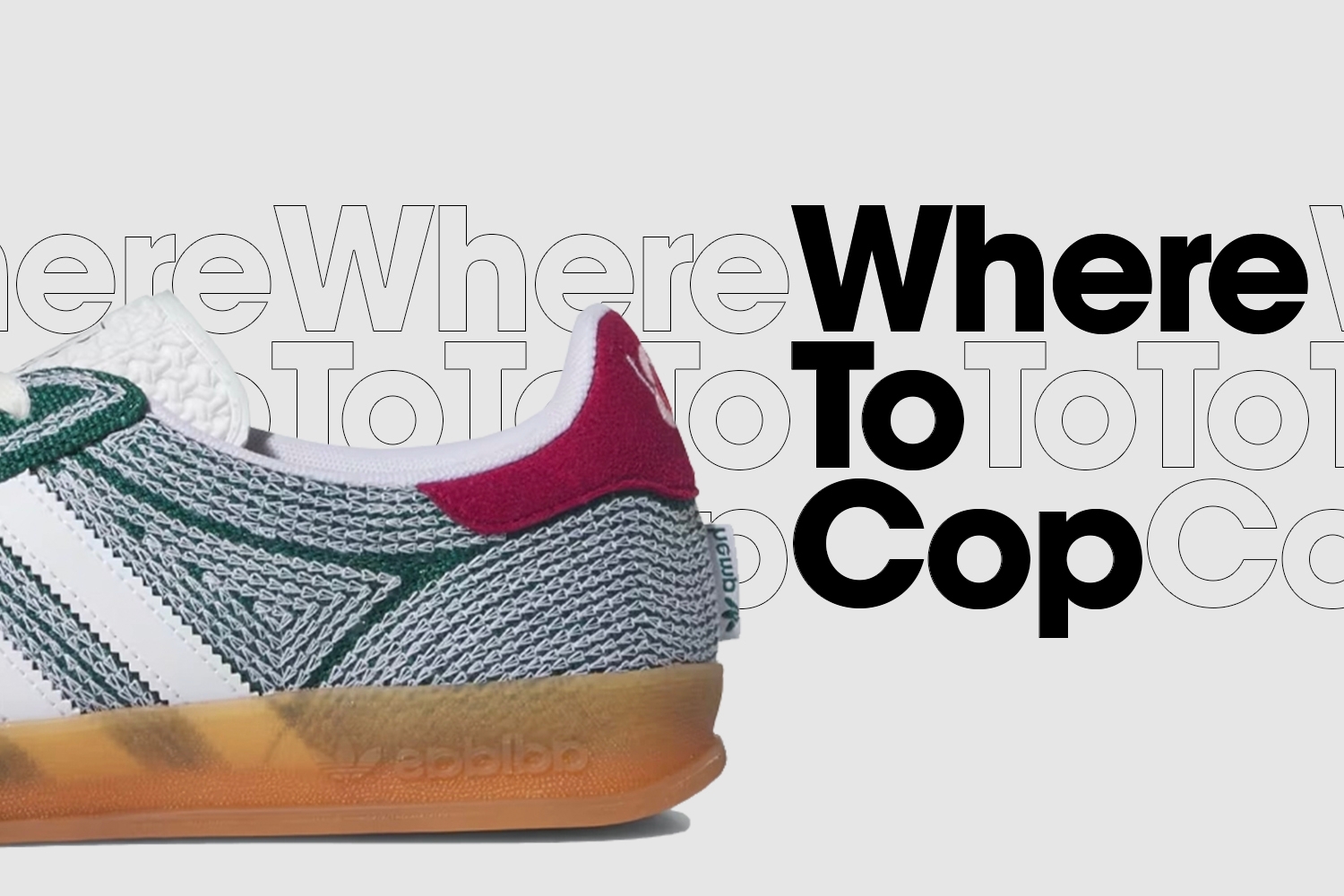 Where to cop: Sean Wotherspoon x adidas Gazelle Indoor 'Green Hemp'