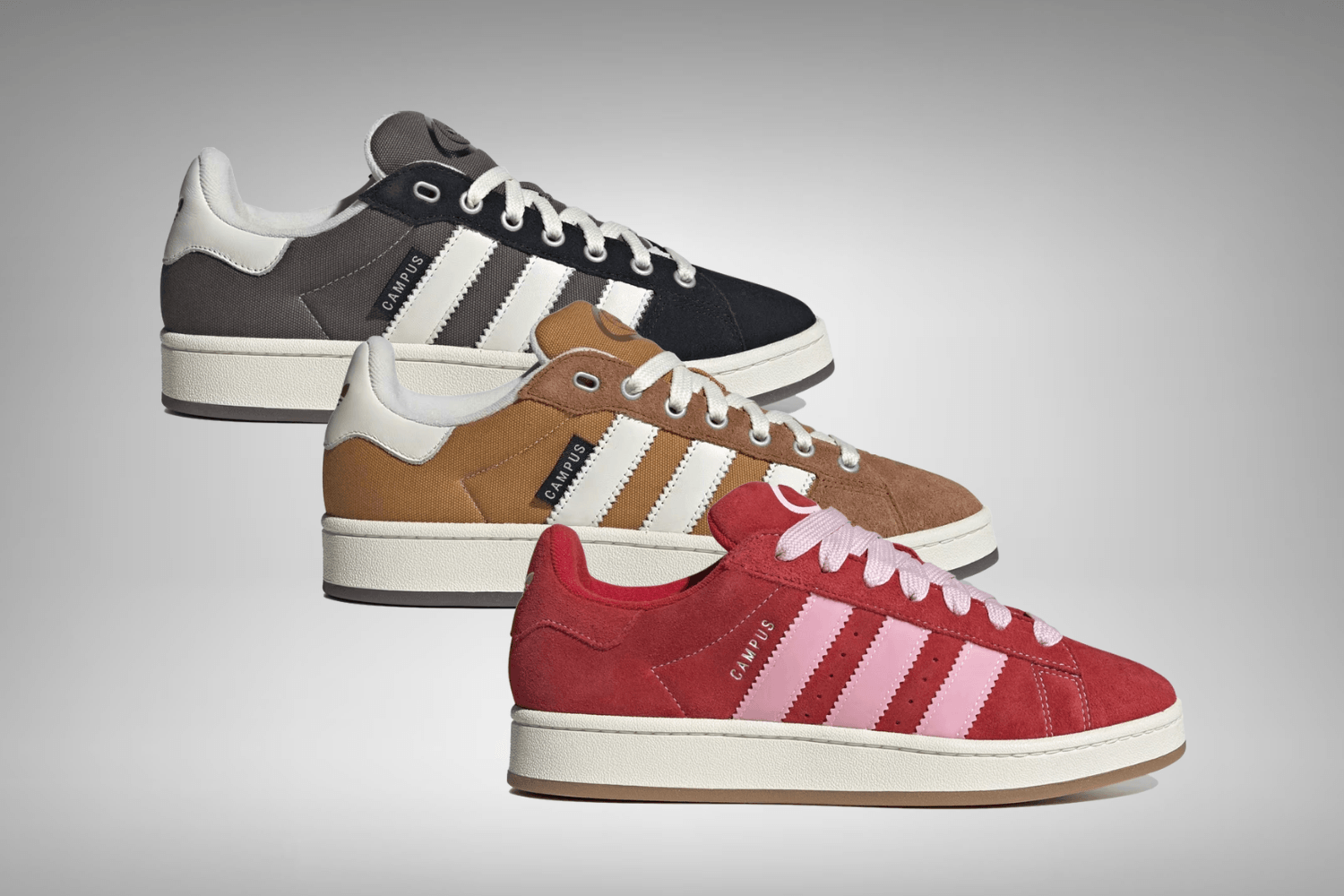 Release reminder: adidas Campus 00&#8217;s &#8216;Charcoal&#8217;, &#8216;Mesa&#8217; &#038; &#8216;Better Scarlet&#8217;