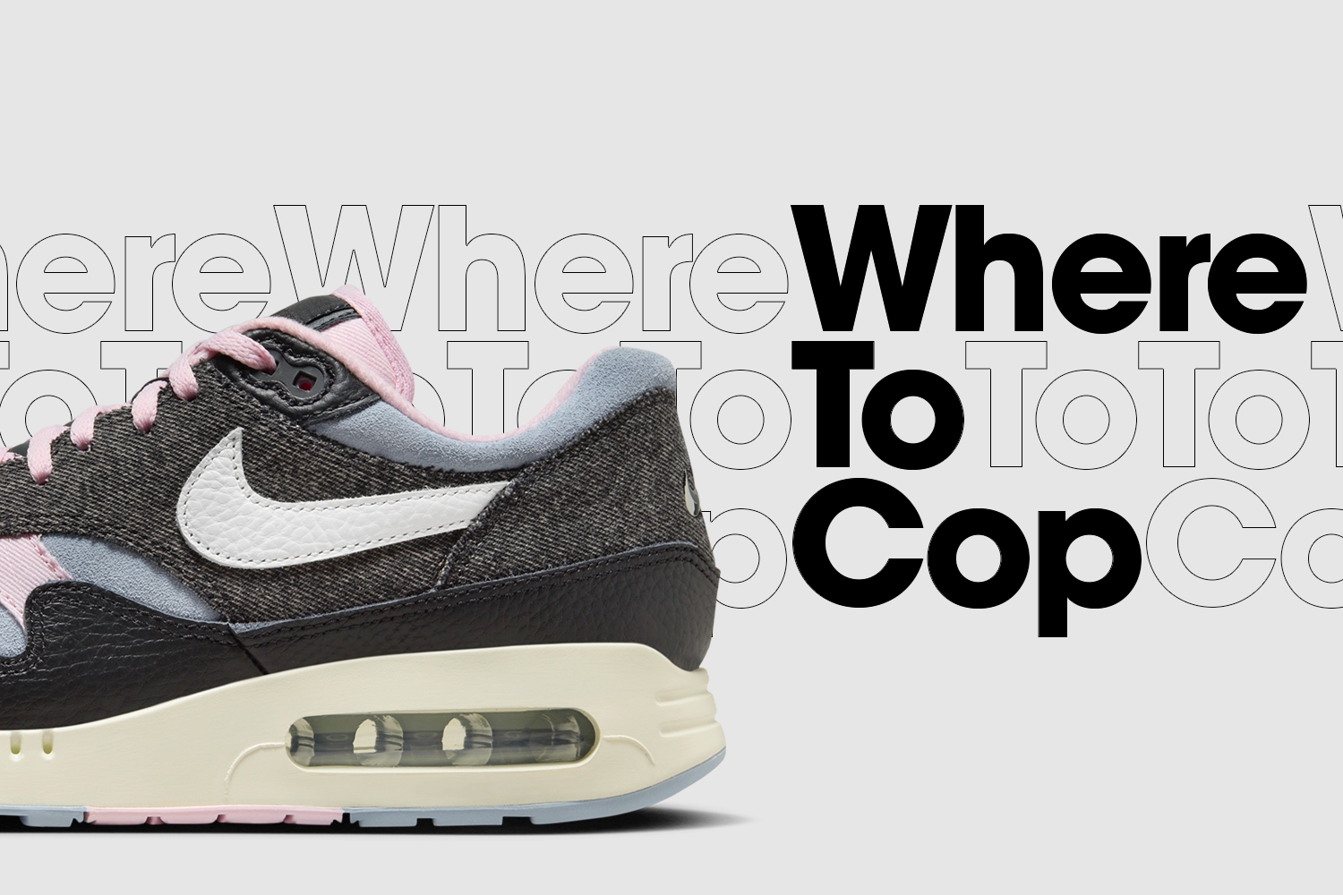 Where to cop: Nike Air Max 1 &#8217;86 &#8216;Black Denim&#8217;