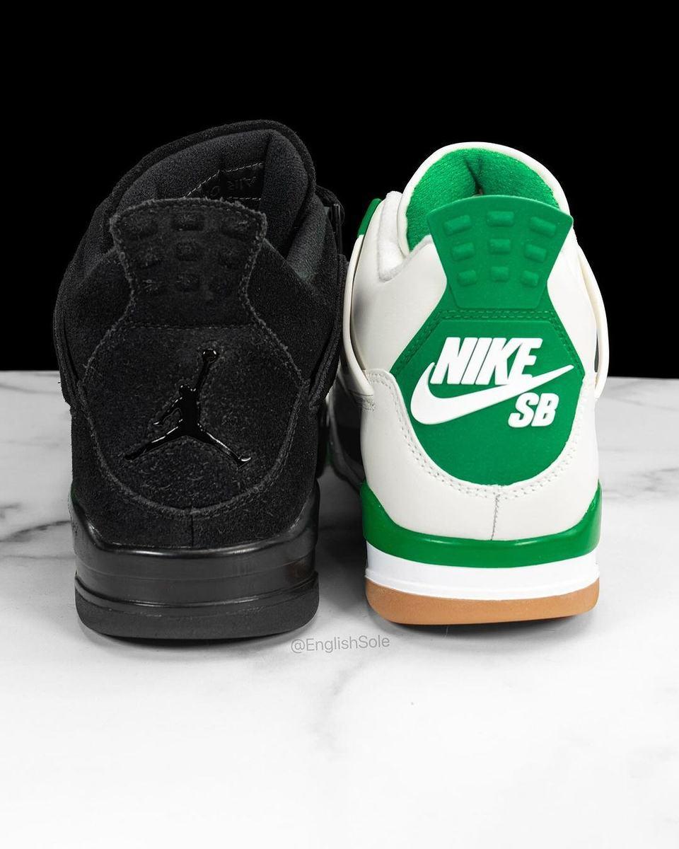 Nike SB x Air Jordan 4 hiel logo