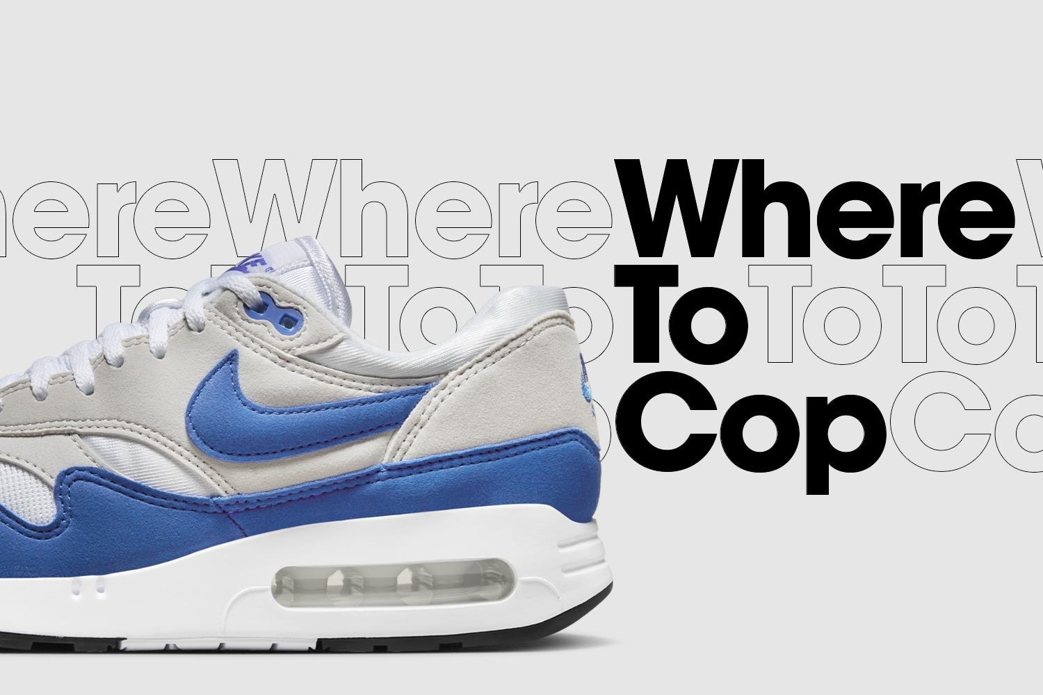 Where to cop: Nike Air Max 1 &#8217;86 OG WMNS &#8216;Royal Blue&#8217;