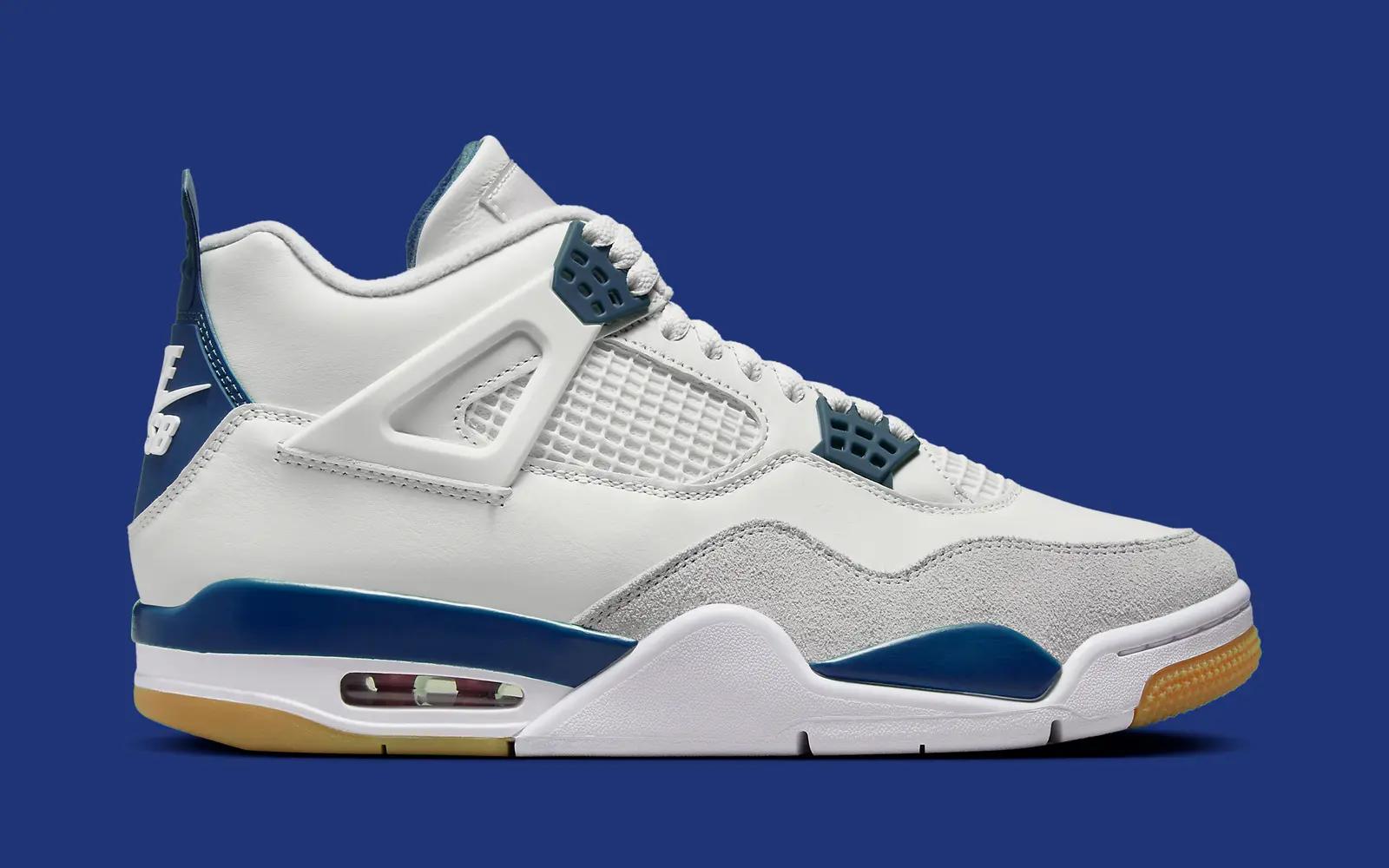 Nike SB x Air Jordan 4 'White/Navy'
