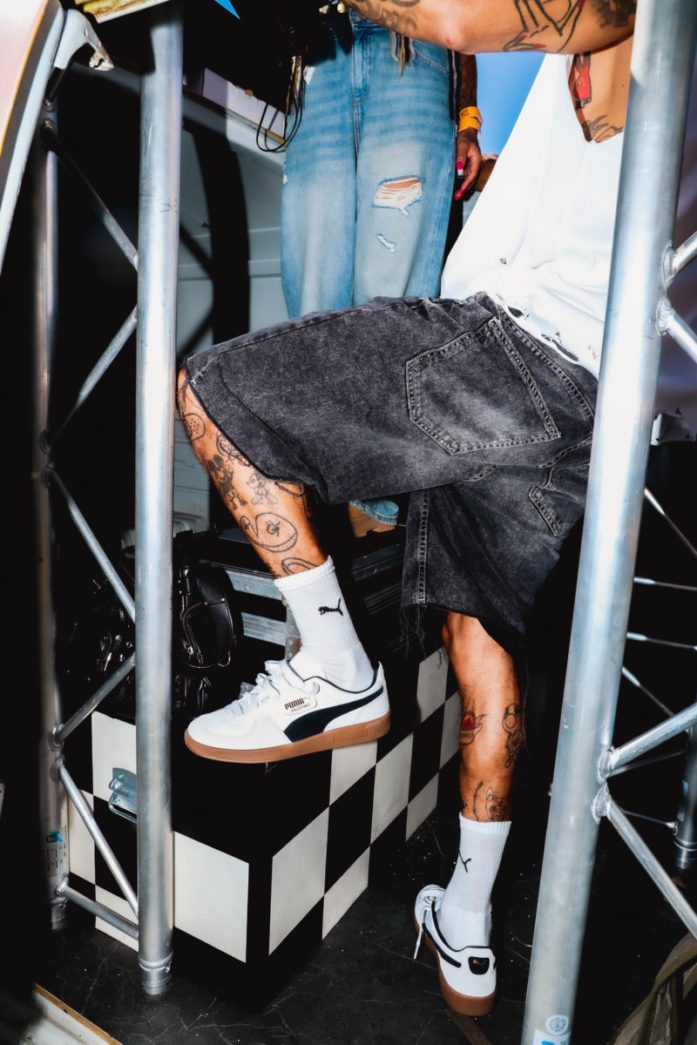 PUMA x Bizzey Palermo Lth White campaign picture