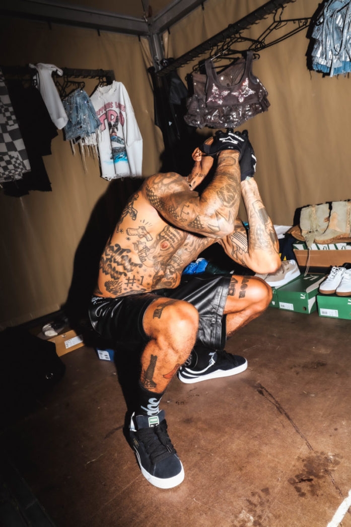 PUMA x Bizzey Suede XL Black campaign picture